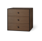 Frame 49 with 3 Drawers - Smoked Oak