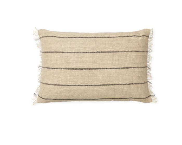 Calm Cushion Rectangular - Camel/Black