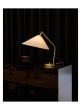 Grashoppa Table Lamp - Shiny Brass/Canvas