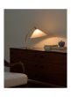 Grashoppa Table Lamp - Shiny Brass/Canvas