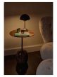 Lato Table LN8 Round Ø40 - Lacquered Walnut/Emparador Marble