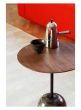 Lato Table LN8 Round Ø40 - Lacquered Walnut/Emparador Marble
