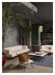 Sett Coffee Table LN13 L100 W100 H34 cm Dark Chrome frame Marble - Bianco Carrara