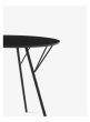 Rfh Terrace Table RD6 Ø97 H73 Cm Black Frame Laminate - Black