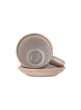 Brenta Cup with Saucer - Rose Stoneware