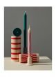 Tube Candleholder-Small-Lime white