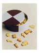 Tin Container-Round-Burgundy and ice blue