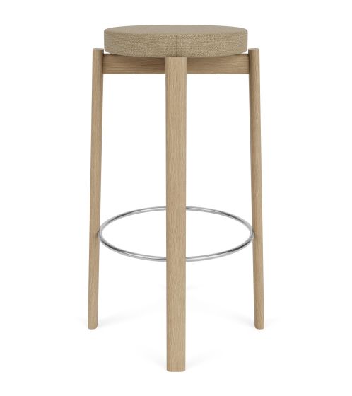 Passage Bar Stool - Natural Oak/Audo Boucle 02