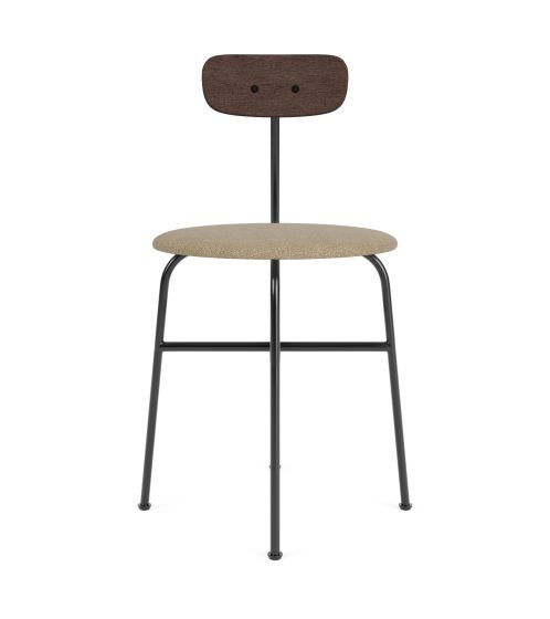 Afteroom Dining Chair Seat Upholstered - Dark Stained Oak/Audo Boucle 02