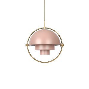 Multi-Lite Pendant - Brass/Rose Dust Semi Matt