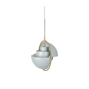 Multi-Lite Pendant - Brass/Sea Grey Semi Matt