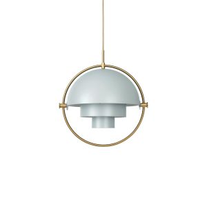 Multi-Lite Pendant - Brass/Sea Grey Semi Matt