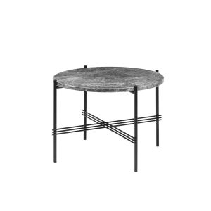 TS Coffee Table Ø55 - Round Ø55 - Black base Grey Emperador Marble