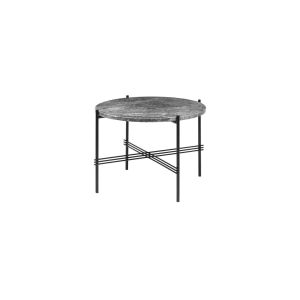 TS Coffee Table Ø55 - Round Ø55 - Black base Grey Emperador Marble