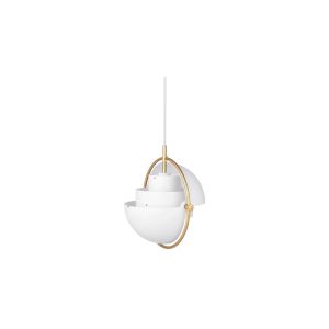 Multi-Lite Pendant - Small - Brass/White Semi Matt