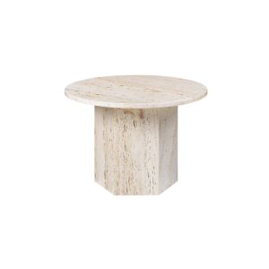 Epic Coffee Table - Round, Ø60, Neutral White Travertine