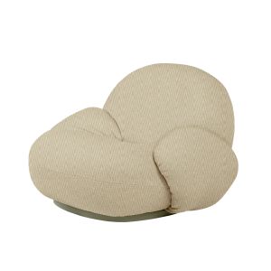 Pacha Outdoor Lounge Chair with Armrest Swivel - Chevron Outdoor FR, Dedar (034, Standard)