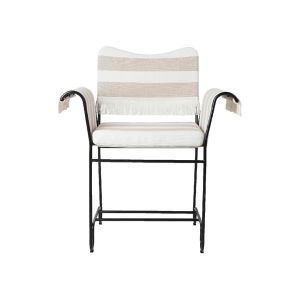 Tropique Dining Chair - Classic Black, Leslie Stripe, Limonta (CAL 117 compliant 40)