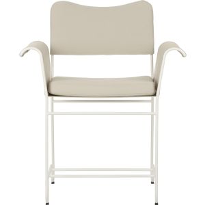 Tropique Dining Chair - Classic White Semi Matt, Upholstery Leslie, Limonta (CAL 117 Compliant 12)