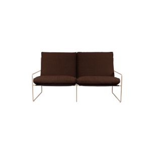 Desert 2 seater Outdoor Sofa - Cashmere Legs / Upholstery Pure Boucle Chestnut