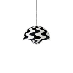 Flowerpot Pendant Lamp VP2 Ø50 cm - Black & White pattern