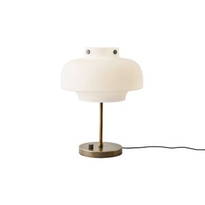 Space Copenhagen SC13 Table Lamp - Opal Glass & Bronzed Brass