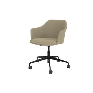 Rely Armchair HW56 Fully & seat upholstered Black 5-star swivel base Castors Ecriture 0240