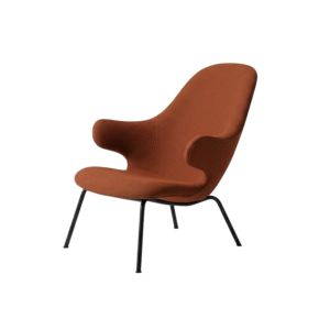 Catch Lounge Chair JH14 - Warm black round tube base Canvas 0454