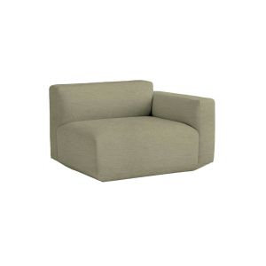 Develius Sofa EV1B Right Armrest Felt Gliders - Upholstery (Ecriture 0910)