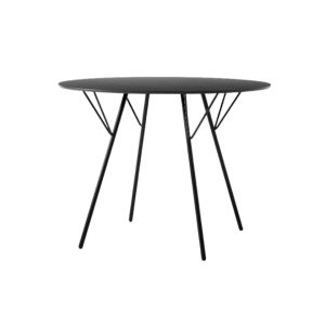 Rfh Terrace Table RD6 Ø97 H73 Cm Black Frame Laminate - Black
