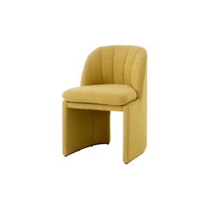 Catch Armchair JH15 Black tube base Felt gliders - Canvas