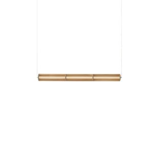 Numbra Pendant TY1 Ø11 - Lacquered oak & Tumbled aluminium