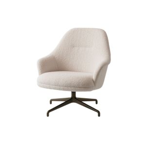 Rely Lounge Chair HW139 High Back with Arms - Bronzed 4-star Swivel Base / Upholstery Karakorum 001