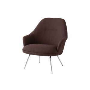 Rely Lounge Chair HW140 High Back with Arms - Chrome Tube Base / Upholstery Saxion 0397