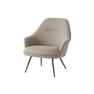 Rely Lounge Chair HW140 High Back with Arms - Black Tube Base / Upholstery Re-Wool 0218