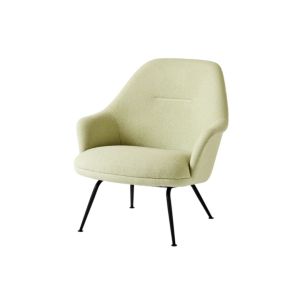 Rely Lounge Chair HW140 High Back with Arms - Black Tube Base / Upholstery Saxion 0927