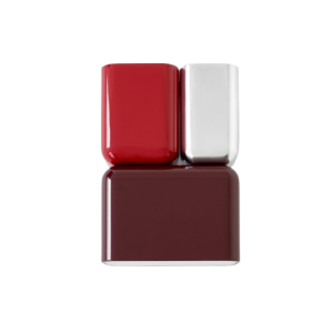Tabata Wall Lamp LN10 - Dark Burgundy & Vermilion Red