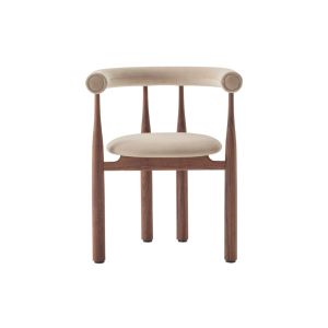 Bukowski Dining Chair - Walnut Legs / Full Upholstery Megan 026