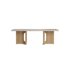 Androgyne Lounge Table - Natural Oak/Kunis Breccia Stone Top