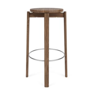 Passage Bar Stool - Walnut/Stainless steel