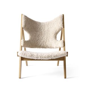 Knitting Lounge Chair - Nature/Sheepskin Curly