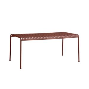 Palissade Table L170 - Iron red powder coated steel