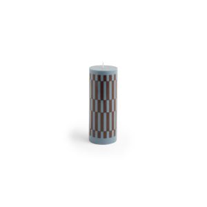 Column Candle-Medium-Anthrachite and bordeaux