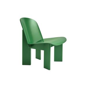 Chisel Lounge Chair - Lush Green Lacquered Beech