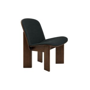 Chisel Lounge Chair - Water-based lacquered walnut - Upholstery Remix 996