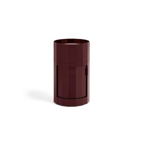 Facet Cabinet incl. feet and castors High - Burgundy