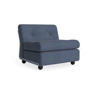 Amanta 1 seater Frost blue shell-Upholstery-Turf-Blue grey