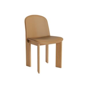 Chisel 65 Dining Chair - Oiled Oak / Front Upholstery Grano Leather Cognac