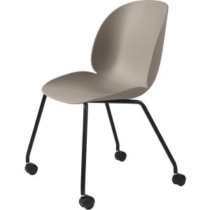 Beetle Meeting Chair - Black Matt/New Beige
