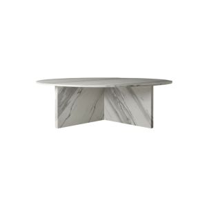 Calacatta Greece Marble Coffee Table Ø110 - White